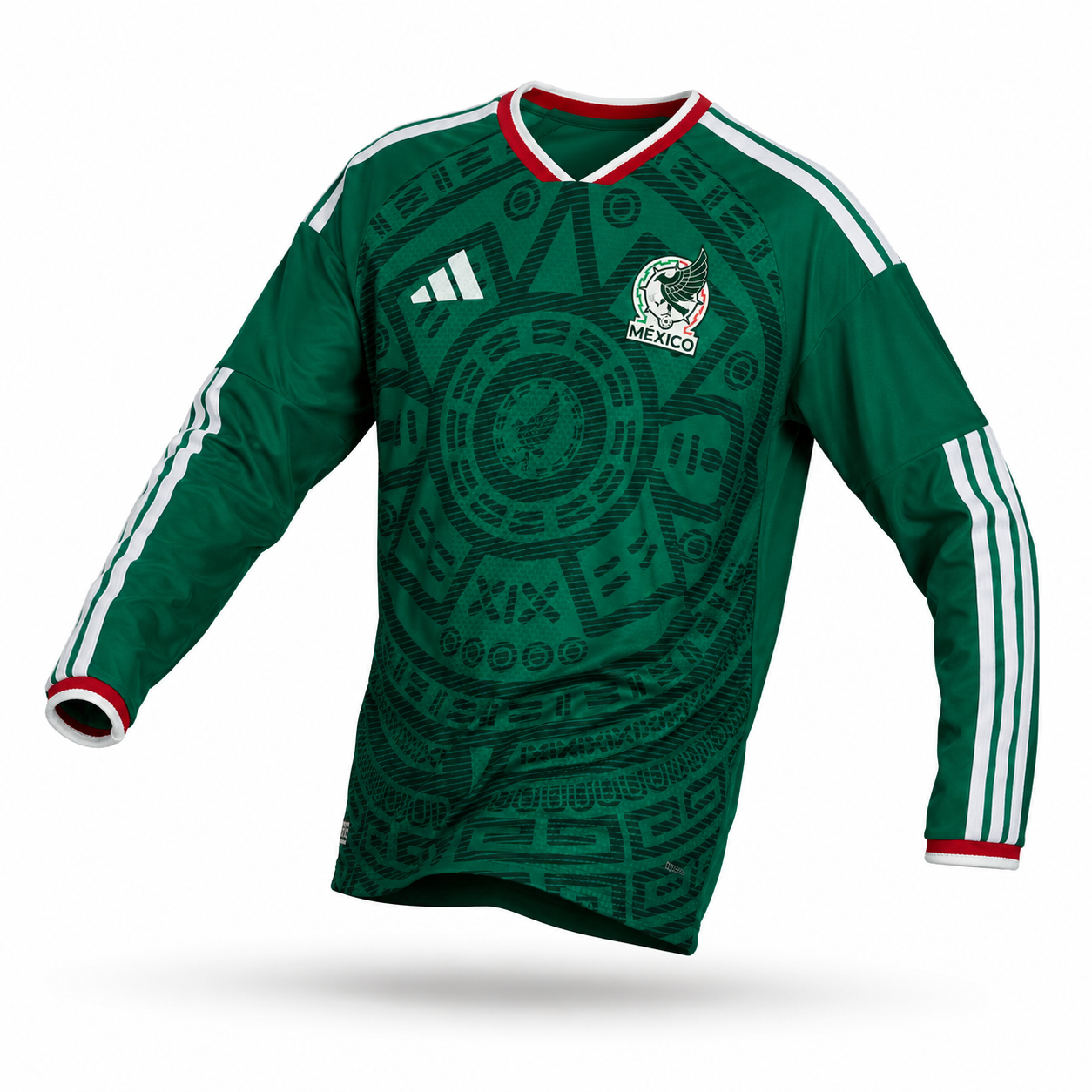 Mexico Home Authentic Player Long Sleeve Shirt 2026 World Cup (Player Version)
