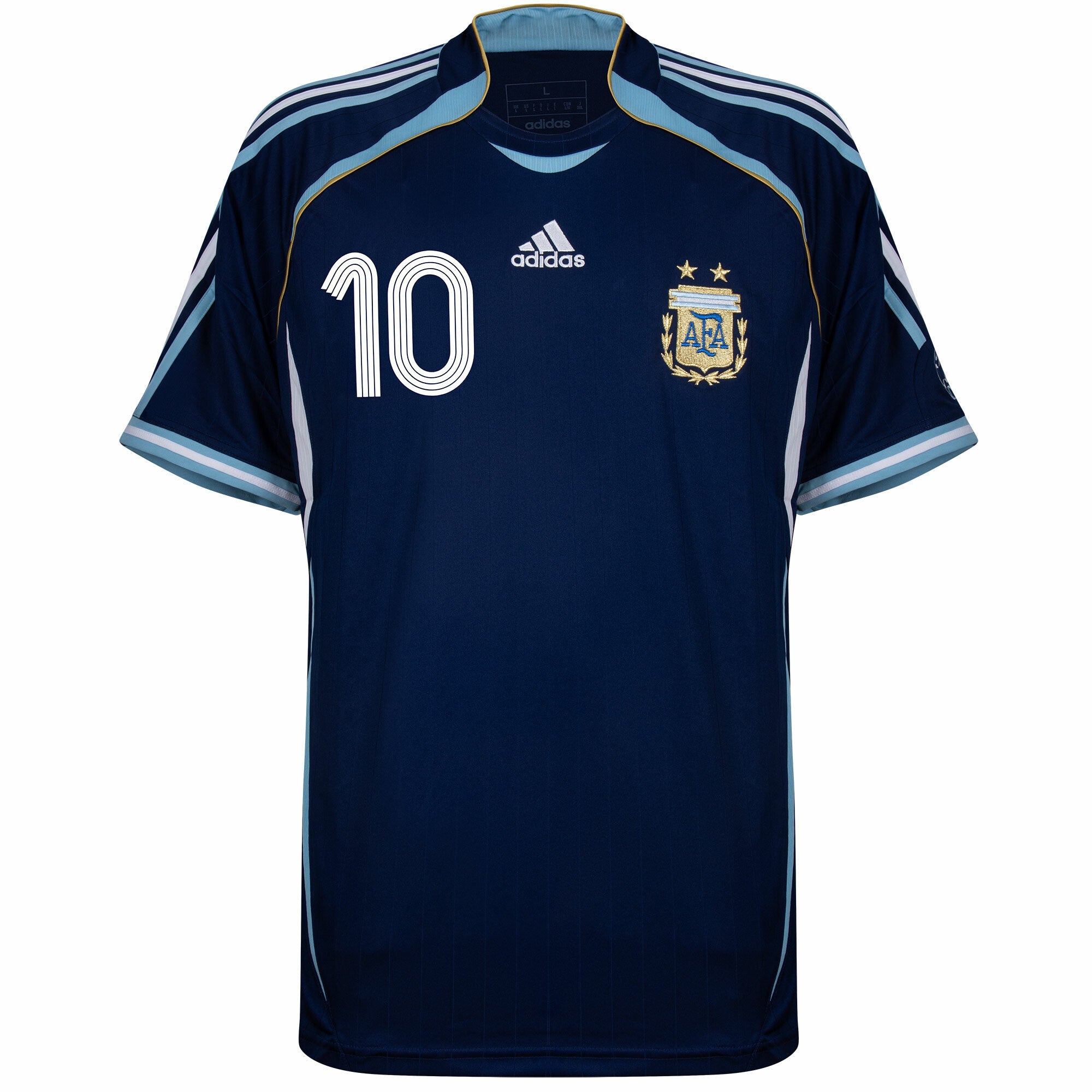 Argentina Reissue Away Riquelme 10 Jersey 2006 (Retro Flex Printing)