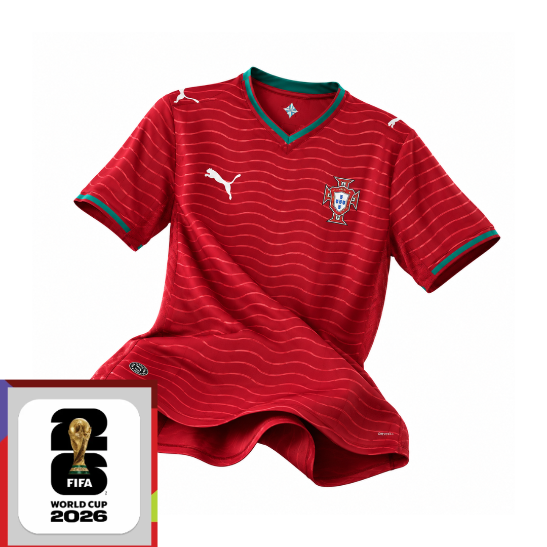 Portugal Home Shirt with 2026 World Cup Patch