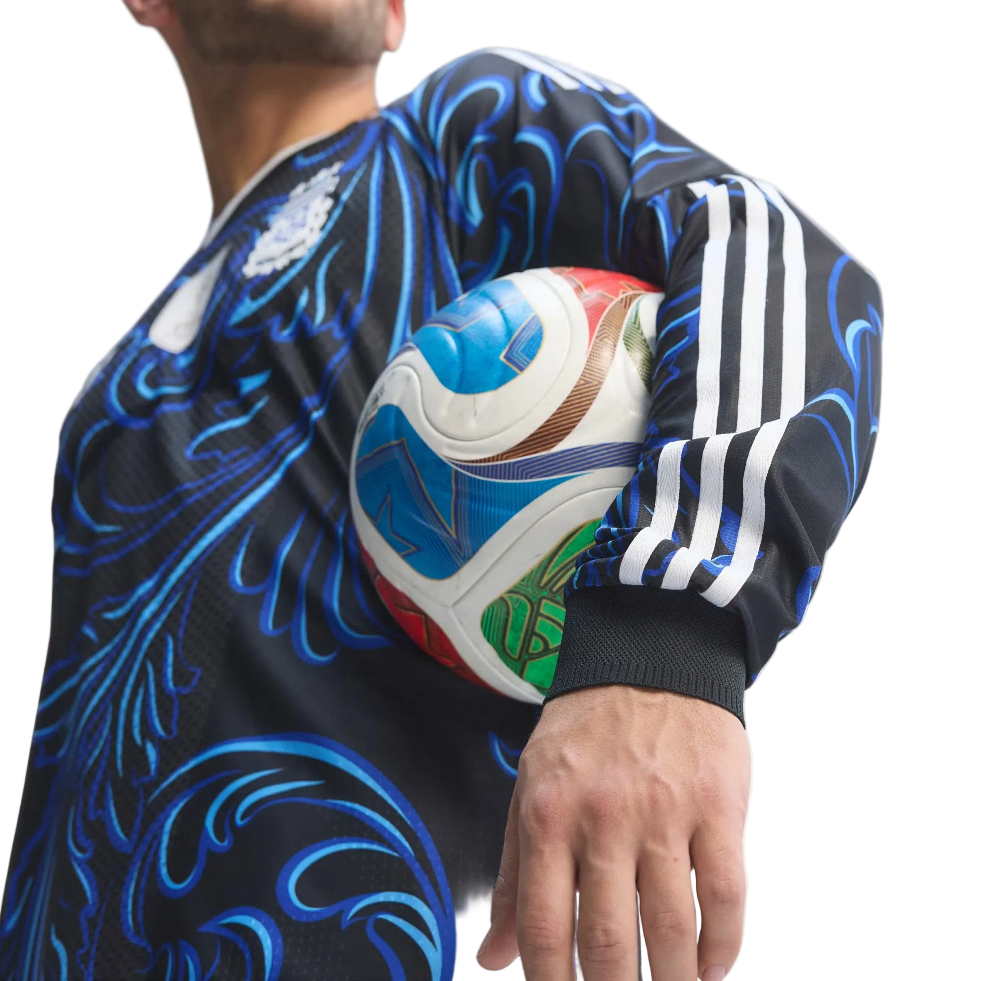 Argentina 26 Away Authentic Player Long Sleeve Jersey