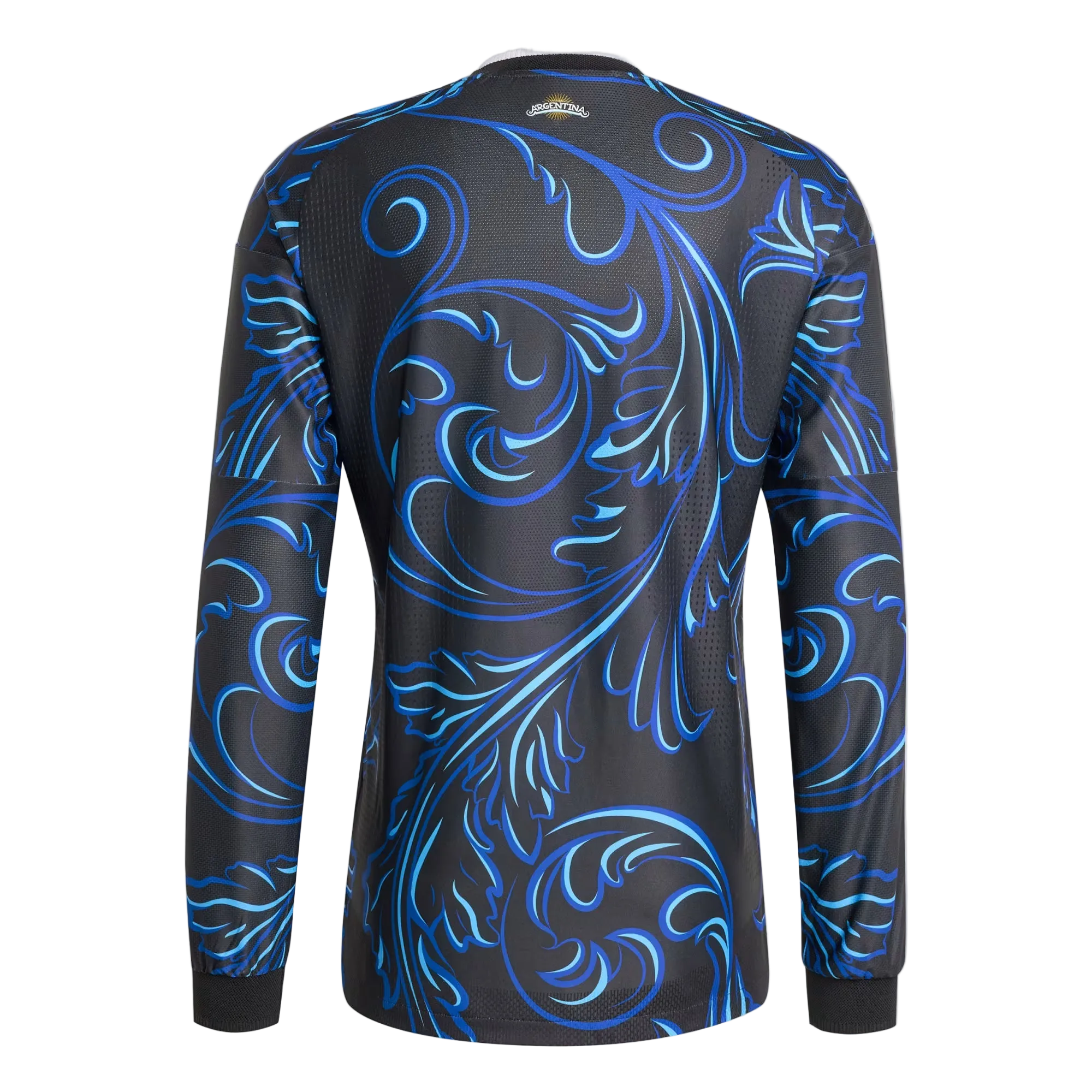 Argentina 26 Away Authentic Player Long Sleeve Jersey