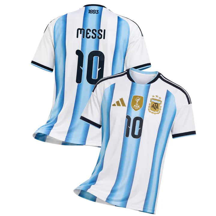 Argentina Home Jersey Customized Messi #10 — 2026 World Cup (Fan Version)