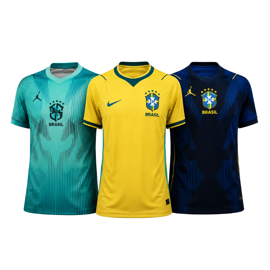 Brazil 2026 World Cup 3-Shirt Kit