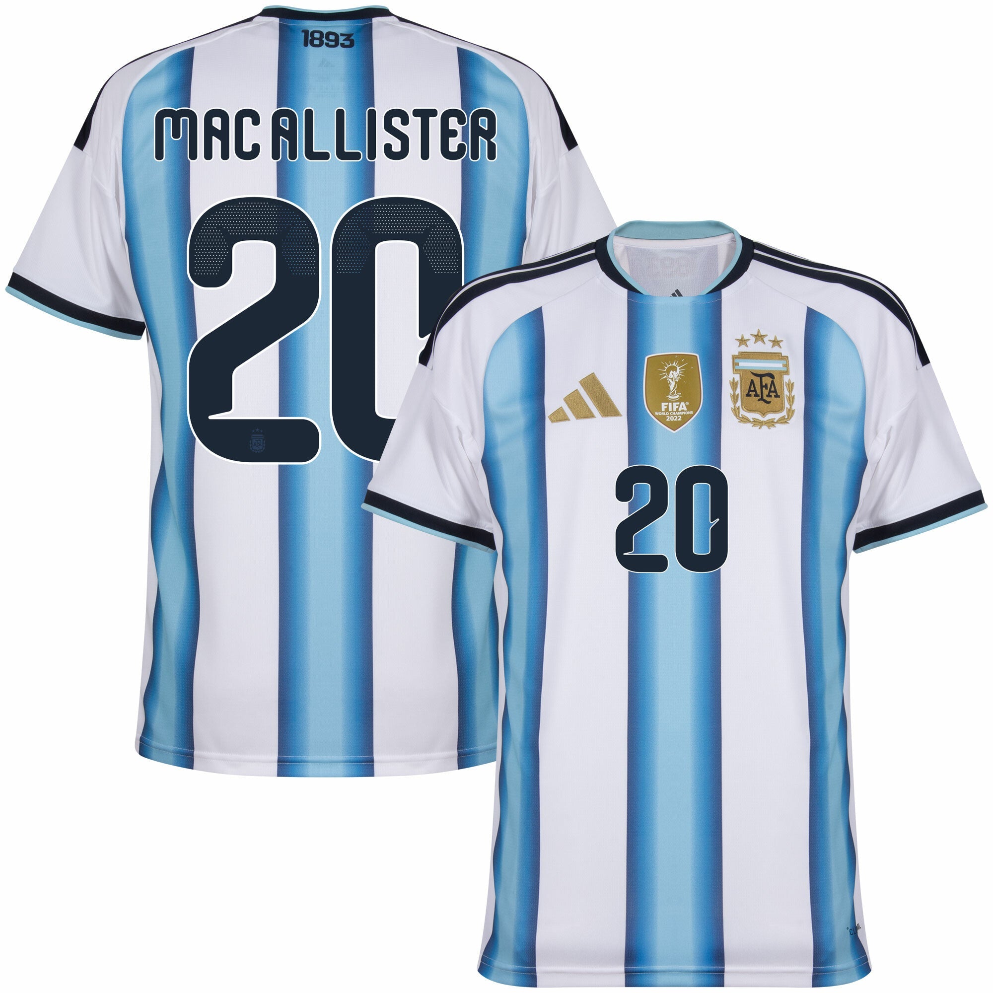 Argentina Home Mac Allister 20 Jersey 2026-2027 (Official Printing)