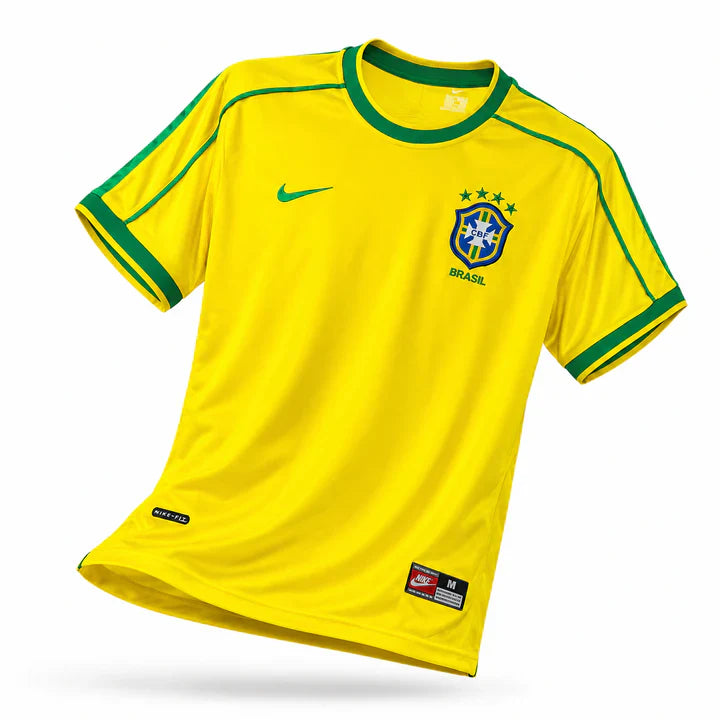Brazil 1998 Retro Jersey - Yellow